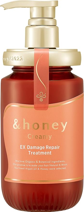 ViCREA - &honey Creamy EX Damage Repair Hair Treatment - 450g | فيكريا علاج كريمي بالعسل للشعر المتضرر - 450 غرام