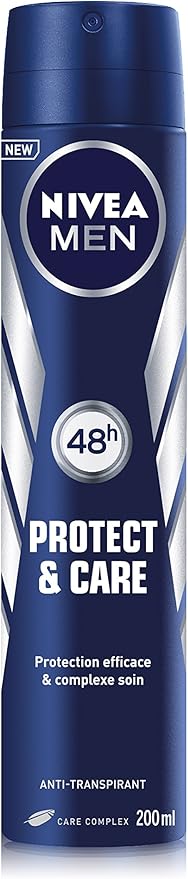 NIVEA Protect & Care Quick Dry Anti-Transpirant - 200ml | نيفيا بخاخ مضاد تعرق للرجال - 200 مل