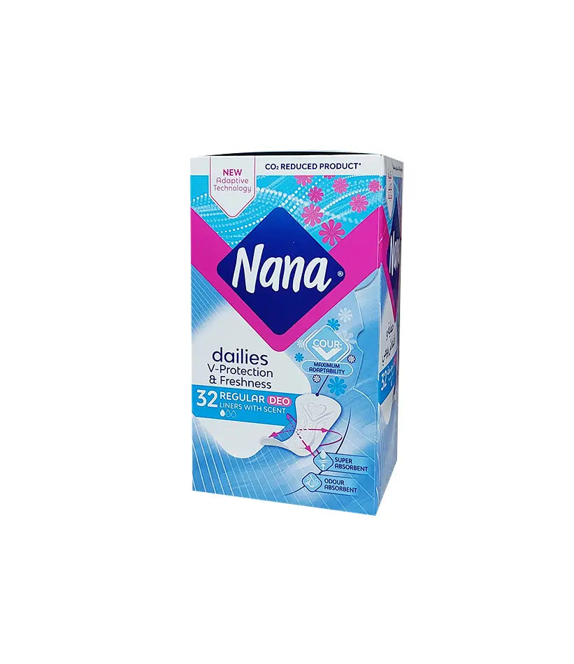 Nana Dailies V-Protection & Freshness - 32pcs | نانا فوط يومية معطرة - 32 قطعة