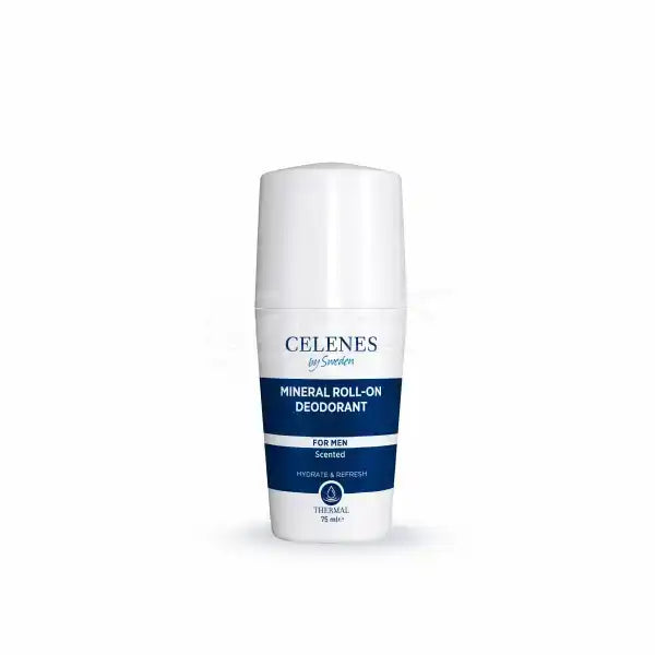 Celenes by Sweden Mineral Roll-On For Men - 75ml | سيلينس مزيل تعرق رول اون معدني للرجال - 75 مل