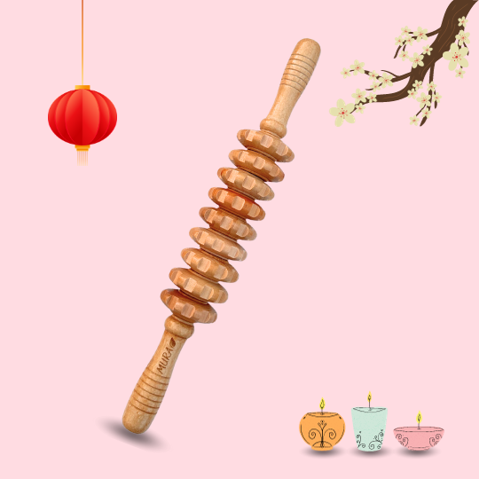 Mura Wooden Body Massage Roller | مورا رول المساج الخشبي
