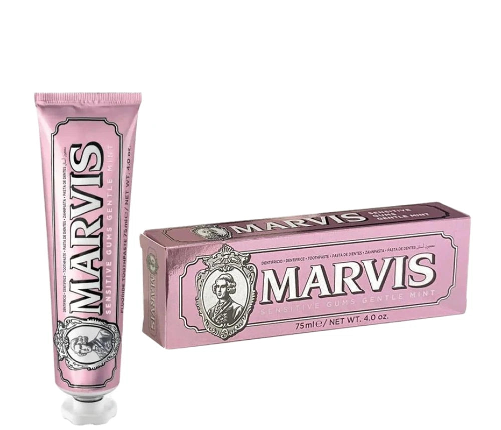 MARVIS ToothPaste Sensitive Gums Gentle Mint - 75ml | مارفيس معجون أسنان بالنعناع للثة الحساسة - 75 مل