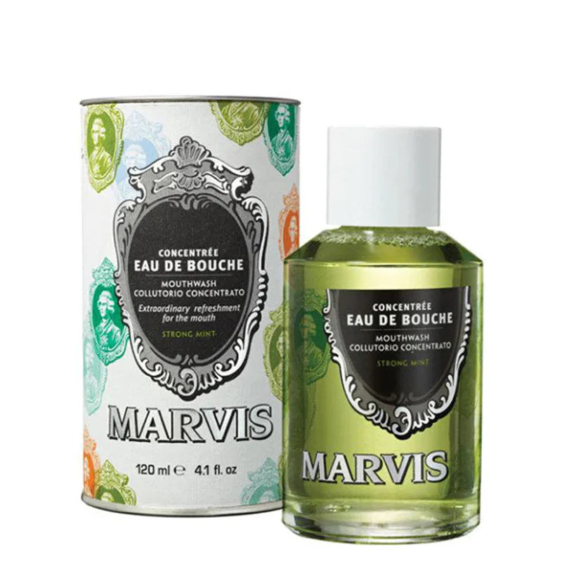 MARVIS MouthWash Strong Mint - 120ml | مارفيس غسول فم بالنعناع القوي - 120 مل