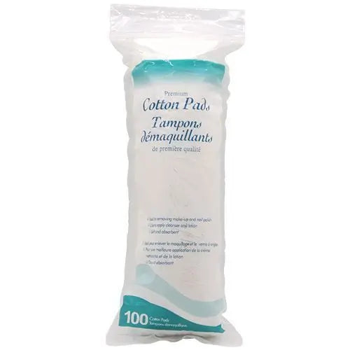 Cotton Pads Tampons Demaquillants - 100Pcs | وسادات قطن - 100 قطعة
