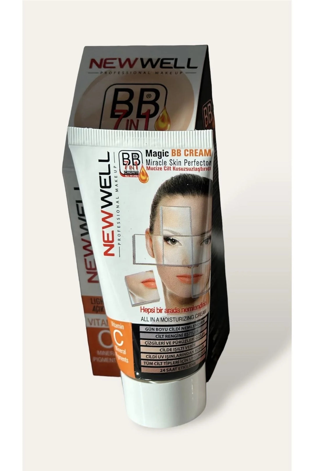 NEW WELL BB Magic Cream with Vitamin C 7 in - 50ml | نيو ويل بي بي كريم بفيتامين سي - 50 مل