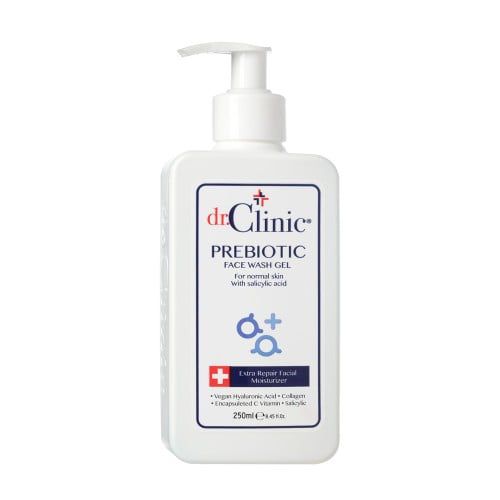 dr.Clinic Prebiotic Face Wash Gel For Normal Skin With Salicylic Acid - 250ml | دكتور كلينك غسول جل للوجه بالساليسيليك اسيد - 250 مل