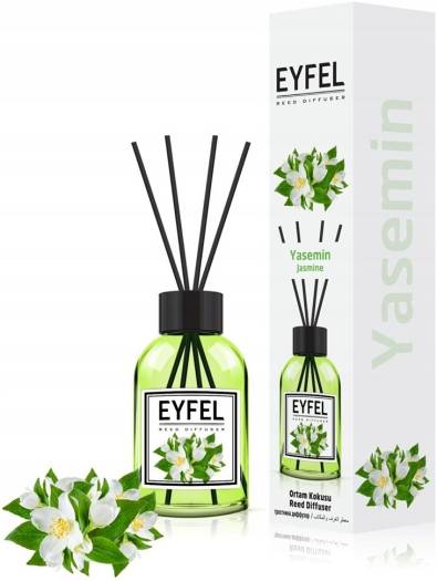 EYFEL Yasemin Reed Diffuser - 120ml | ايفل عيدان معطرة برائحة الياسمين - 120 مل
