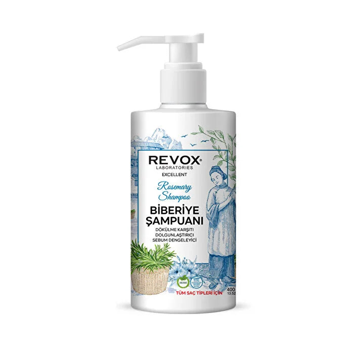 Revox Laboratories Rosemary Shampoo - 400ml | ريفوكس لابوراتوريس شامبو باكليل الجبل - 400 مل