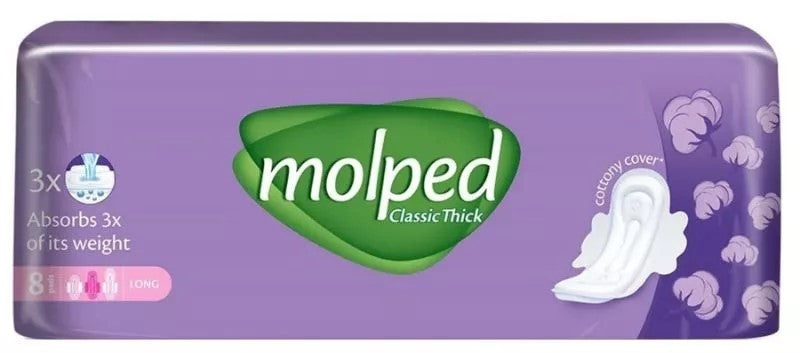 Molped Classic Thick Long 8 Pcs | مولبيد فوط نسائية سميكة - 8 قطع