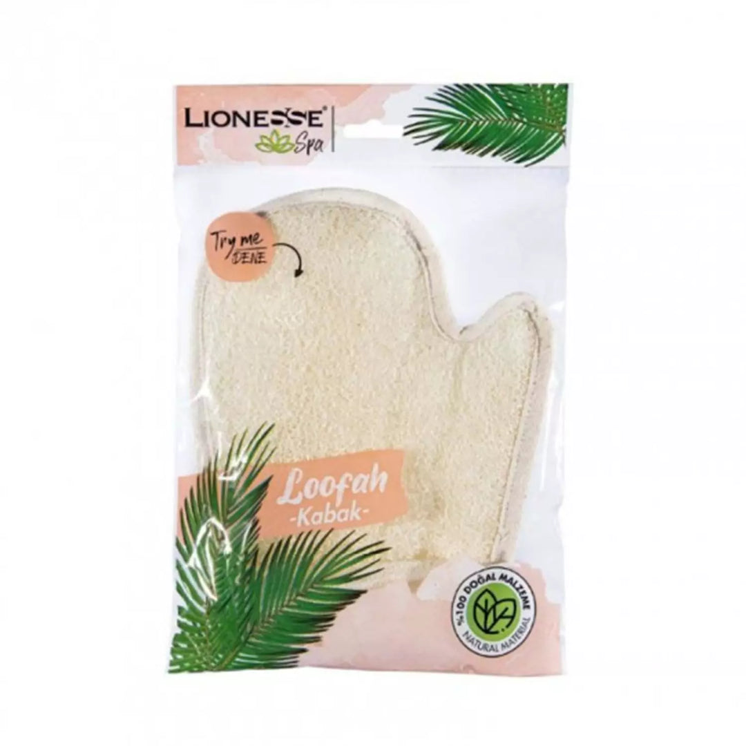 Lionesse Spa Massage Effect Natural Bath Loofah | لايونس قفاز تقشير الجسم