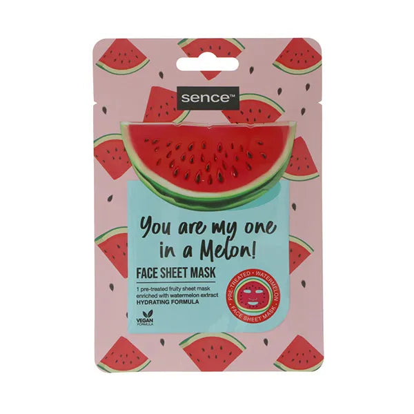 Sence Beauty You Are My One In A Melon! - 20ml | سينس بيوتي ماسك ورقي للوجه بالبطيخ - 20 مل