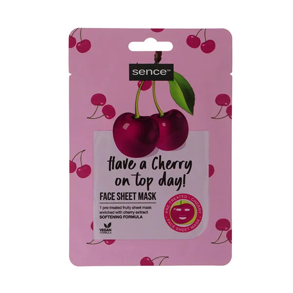 Sence Beauty Have A Cherry No Top Day! - 20ml | سينس بيوتي ماسك ورقي للوجه - 20 مل