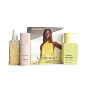 KEVIN.MURPHY Smooth Moves Kit LotionxMistxHairspray - 200x100x100ml | كيفن ميرفي مجموعة للعناية بالشعر المموج - 200x100x100 مل