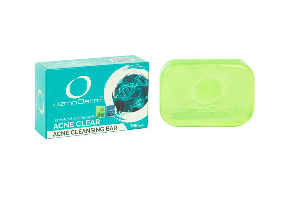 OzmoDerm Acne Clear Bar - 100g | اوزموديرم صابونة لعلاج حب الشباب - 100 غرام
