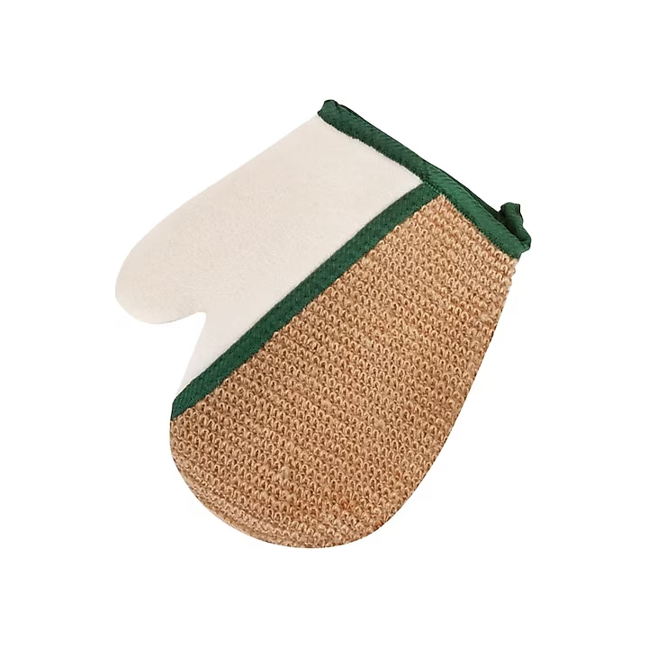 Lionesse Massage Effect Natural Bath Loofah | لايونس قفاز الاستحمام المزدوج للتقشير و التدليك