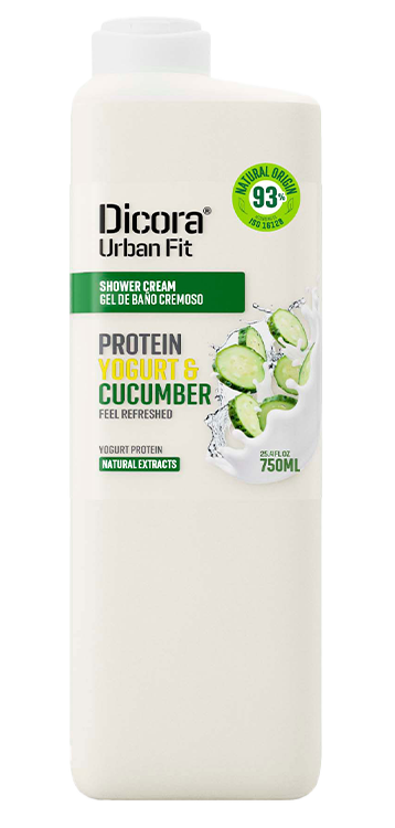Dicora Shower Cream Yogurt & Cucumber - 750ml | ديكورا جل استحمام كريمي باللبن والخيار - 750 مل