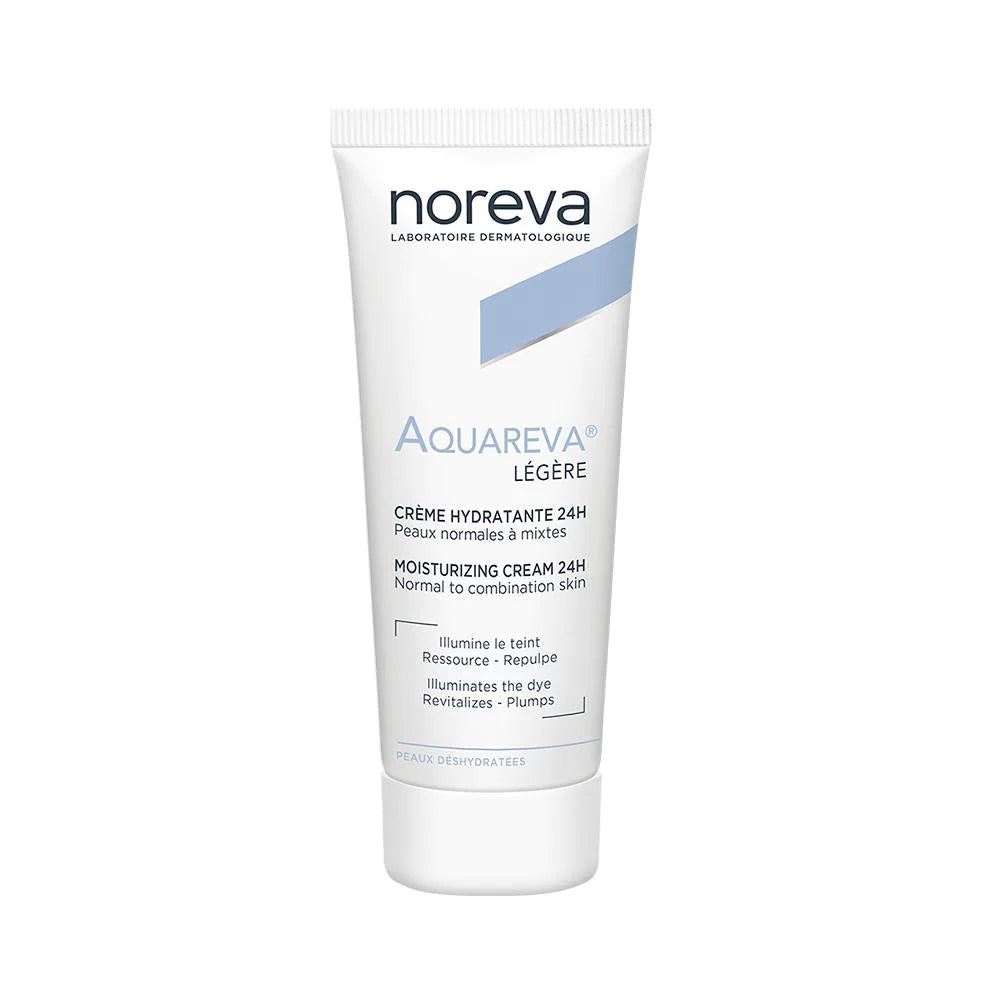 Noreva Aquareva Creme Hydratante 24H Texture Legere - 40ml | نوريفا كريم مرطب للوجه للبشرة العادية والمختلطة - 40 مل