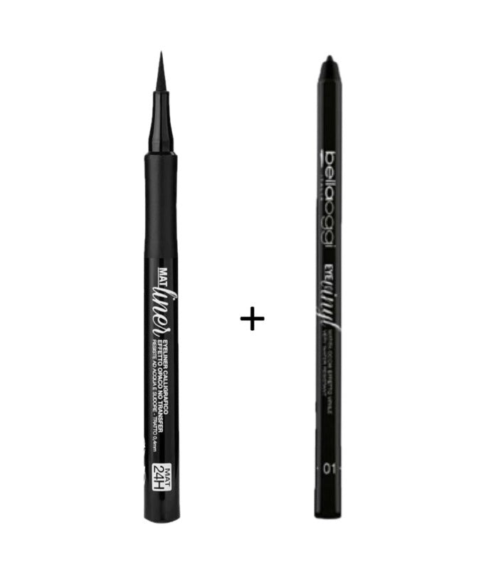 bellaoggi Mat liner + Eye Pencil | بيلا اوجي ايلاينر مات + قلم كحل