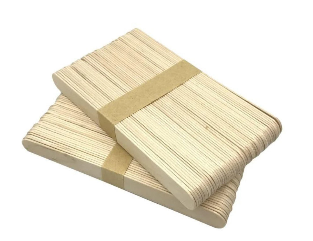 Wooden Waxing face Standard - 100pcs | أعواد خشبية لإزالة الشعر بالشمع - 100 قطعة