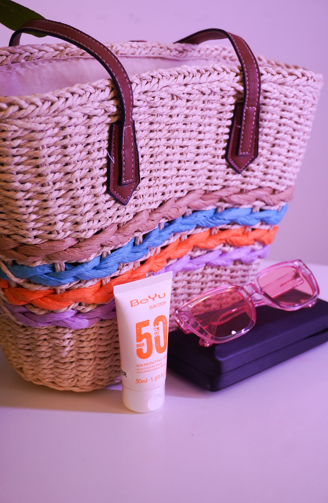 BeYu Sun Stop Protect Cream Spf50 With bag and Sunglasses