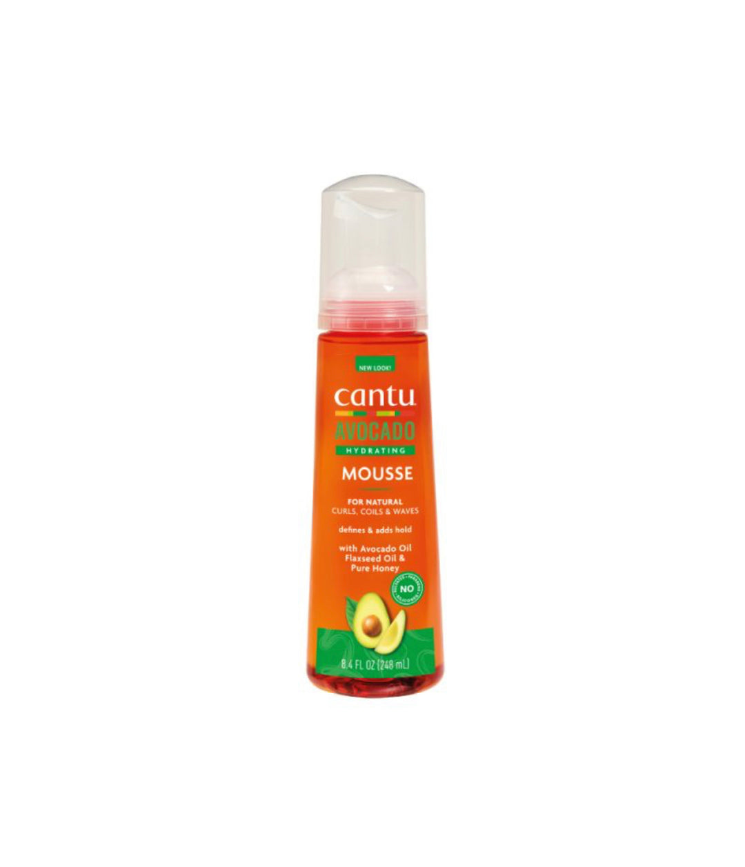 Cantu Avocado Hydrating Styling Mousse - 248ml | كانتو موس بالافوكادو للشعر الكيرلي - 248 مل