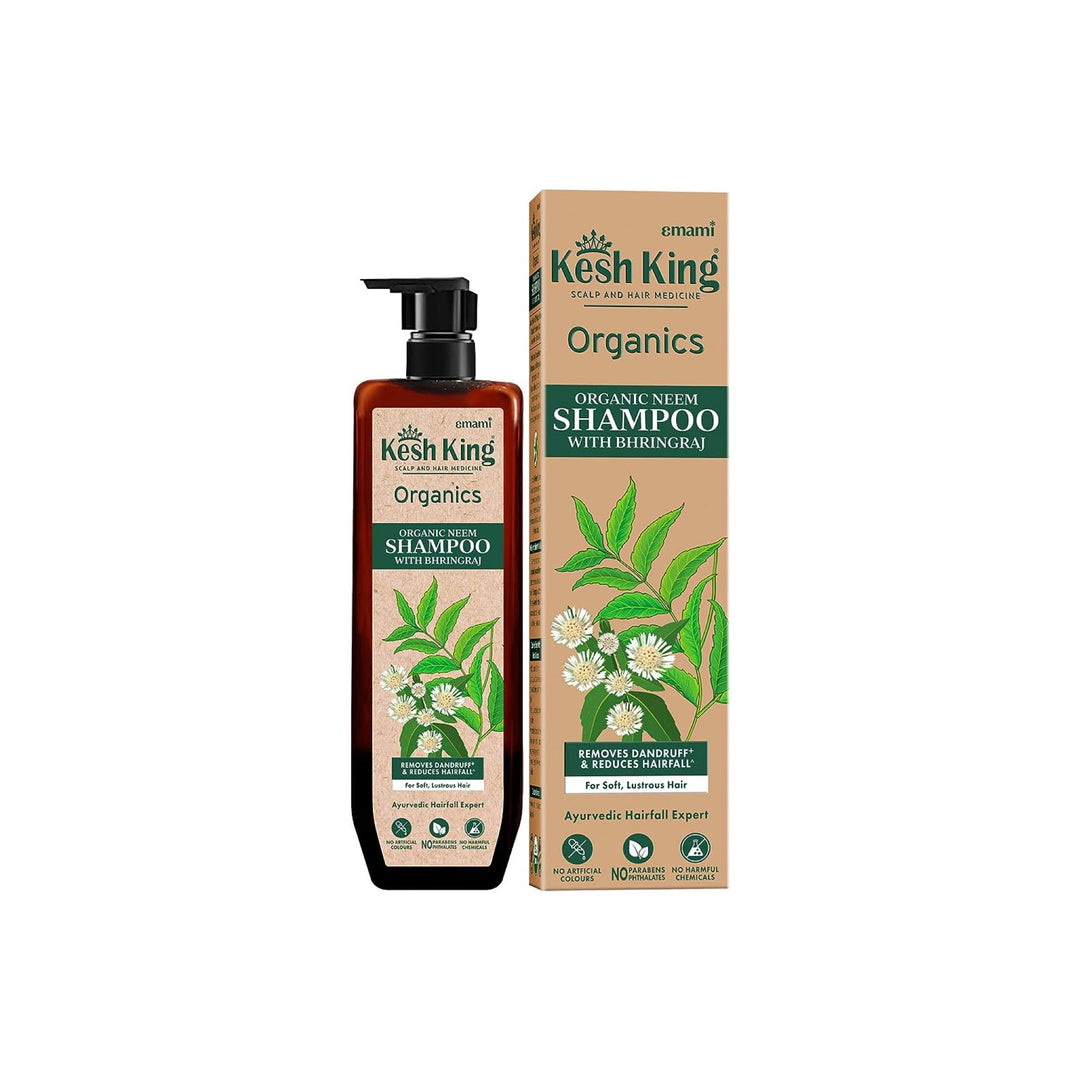 Kesh King Organic Neem Shampoo With Bhringraj - 300ml | كيش كينغ شامبو عضوي ضد القشرة وتساقط الشعر - 300 مل