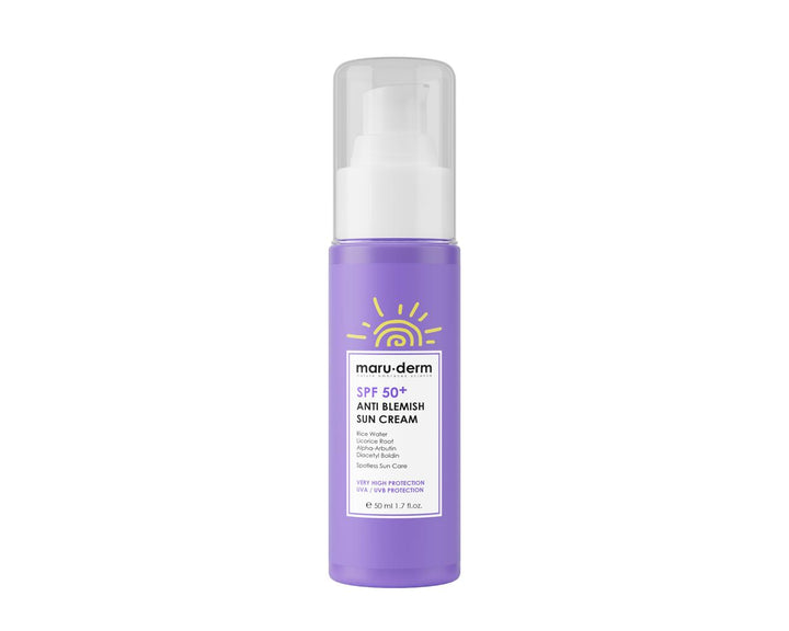 maru.derm anti blemish sun cream spf 50 - 50ml | مارو.ديرم واقي شمسي مضاد للتصبغات spf50 - 50 مل