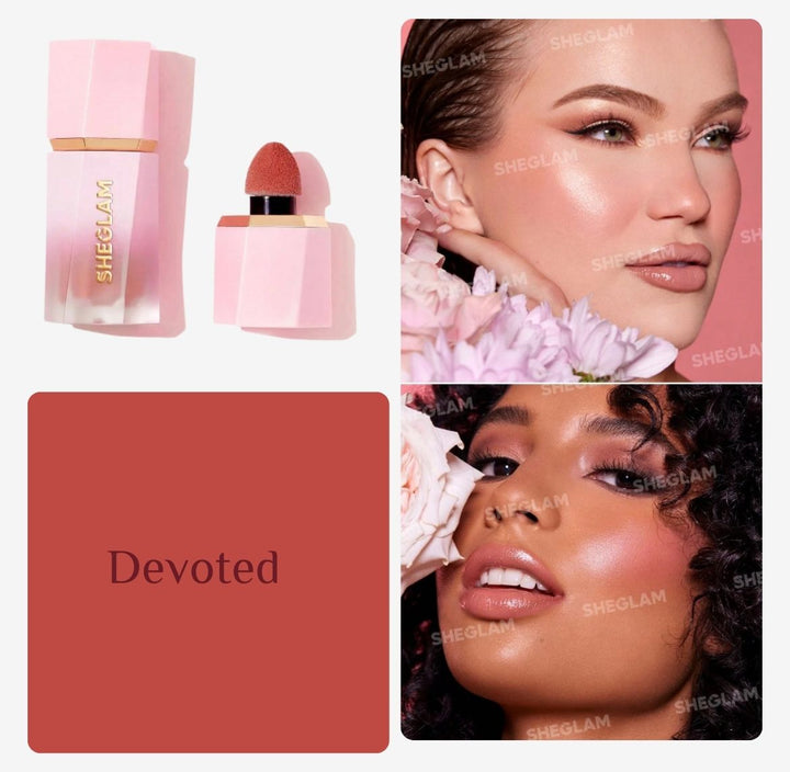 SHEGLAM Color Bloom Dayglow Liquid Blush Shimmer Finish | شيكلام أحمر خدود كريمي مع لمعة