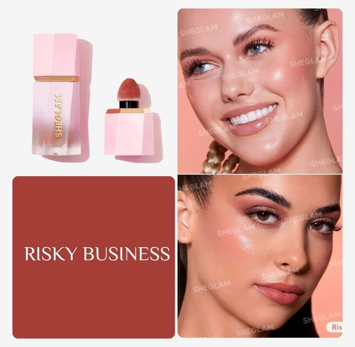 SHEGLAM Color Bloom Dayglow Liquid Blush Shimmer Finish | شيكلام أحمر خدود كريمي مع لمعة