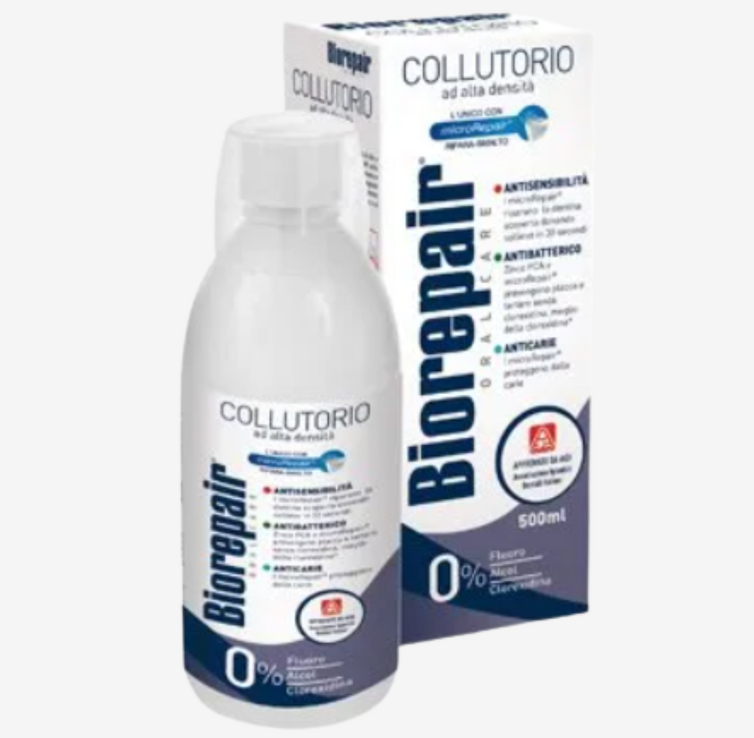 Biorepair Antibacterial MouthWash High Density - 500ml | بايوريبير غسول للفم مضاد للبكتيريا - 500 مل
