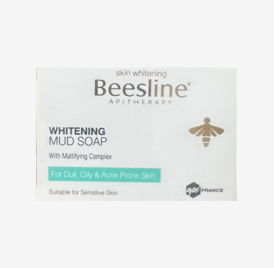 Beesline Whitening Mud Soap - 85g | بيزلين صابونة الطين مفتحة للوجه - 85 غرام