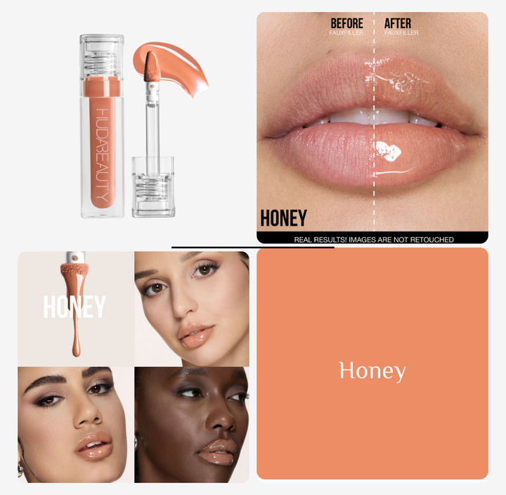 Huda Beauty Faux Filler Extra Shine Lip Gloss - 3.9ml | هدى بيوتي غلوس للشفاه - 3.9 مل