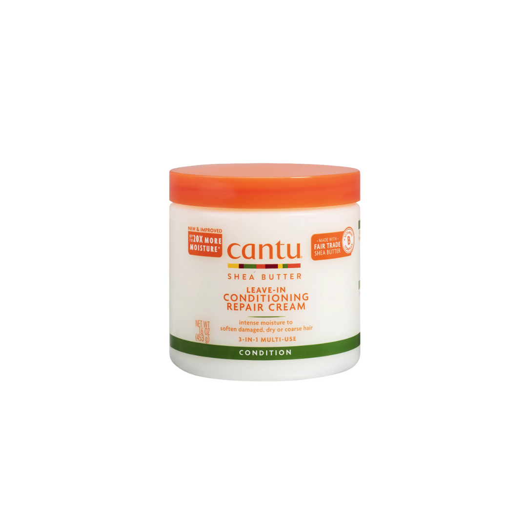 Cantu Shea Butter Leave-In Conditioning Repair Cream - 453g | كانتو كريم ليف ان بزبدة الشيا - 453 غرام
