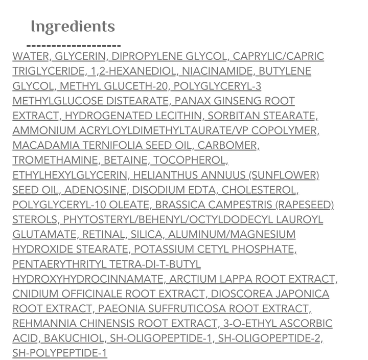 K - SECRET Seoul 1988 Serum: Retinal Liposome 2% + Black Ginseng - 30ml | ك سيكريت سيروم ريتينال وجينسينغ - 30 مل