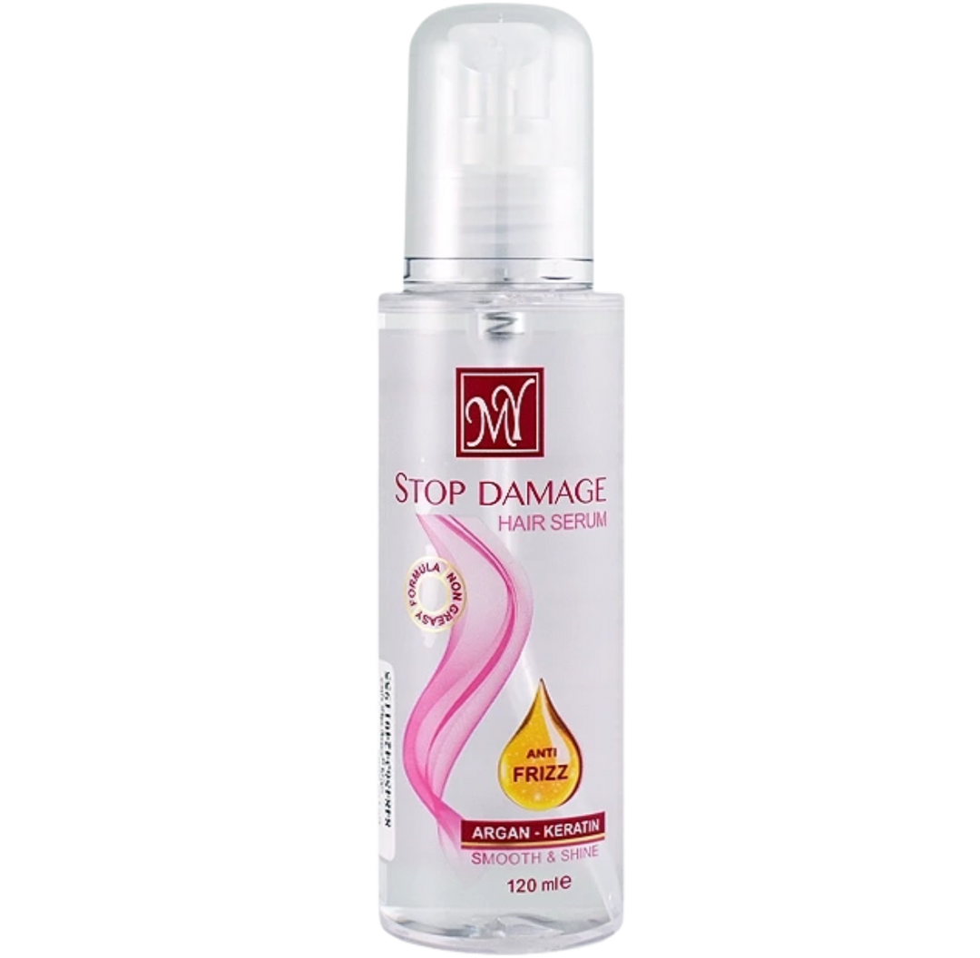 M .Y Stop Damage Hair Serum Argan _ Keratin - 120 ml | سيروم إصلاح تلف الشعر بالأرجان والكيراتين – 120 مل