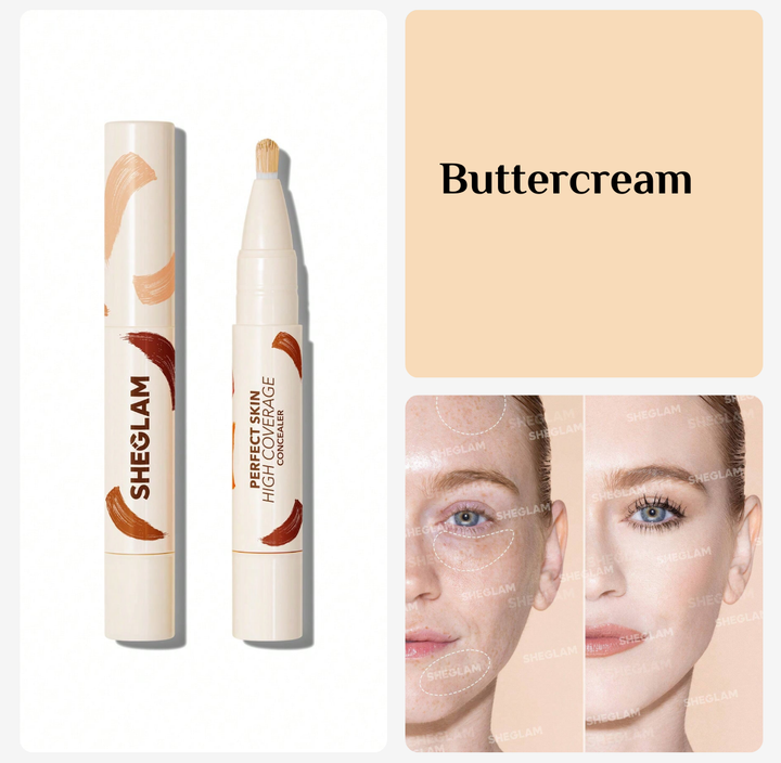 SHEGLAM PERFECT SKIN HIGH COVERAGE CONCEALER - 4.5g | شيكلام كونسيلر تغطية عالية - 4.5 غ