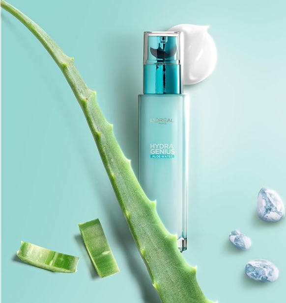 L'Oréal Hydra Genius Hyaluronic Acid + Aloe Liquid Normal To Combination Moisturizer - 70 ml | لوريال هايدرا جينيس هيالورونيك اسيد + الوفيرا مرطب للبشرة العادية و المختلطة - 70 مل