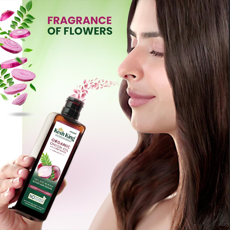 Kesh King Ayurvedic Onion Oil - 200ml | كيش كينغ زيت البصل الايورفيدا - 200 مل
