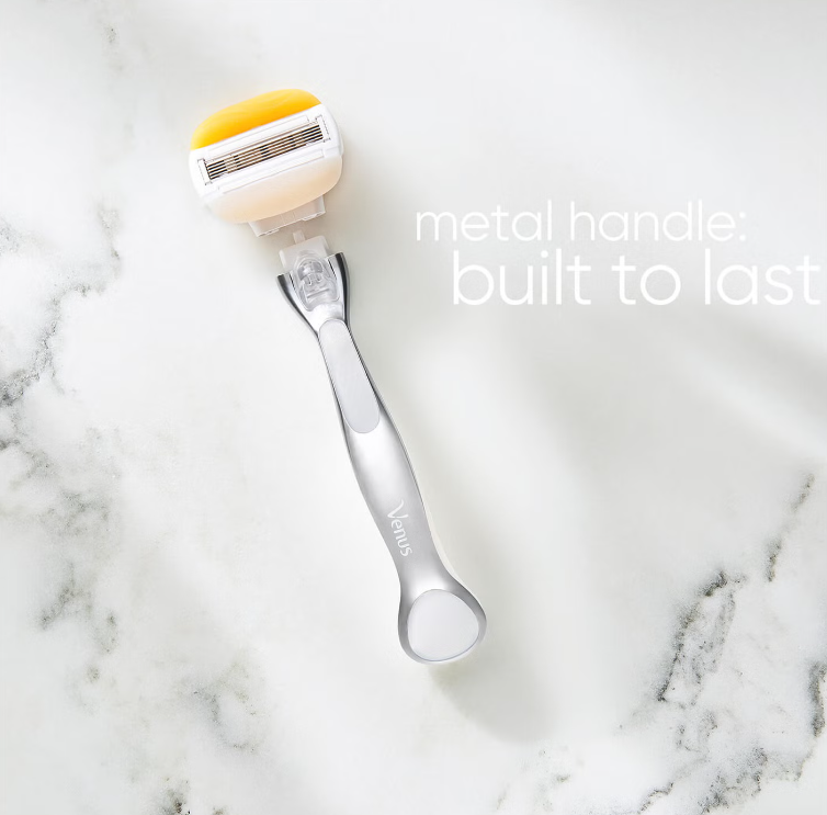 Gillette Venus Olay Coconut Handle + 2 Blades | جيليت فينوس شفرة حلاقة للنساء مع رأسين للتبديل