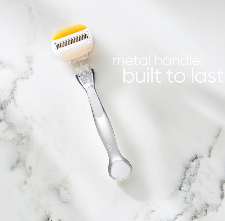 Gillette Venus Olay Coconut Handle + 2 Blades | جيليت فينوس شفرة حلاقة للنساء مع رأسين للتبديل