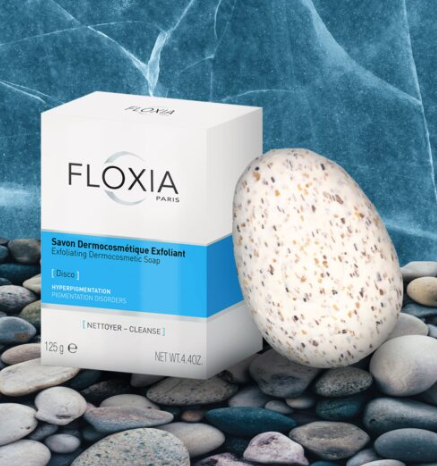Floxia Exfoliating Dermocosmetic Disco Soap For Blemished Skin - 125g | فلوكسيا صابونة مقشرة للبشرة التي تعاني من العيوب - 125 غرام