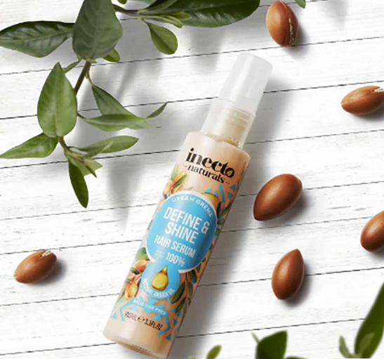 inecto natural Define & Shine Hair Serum - 100ml | إنكتو سيروم لتحديد و ترطيب الشعر - 100 مل