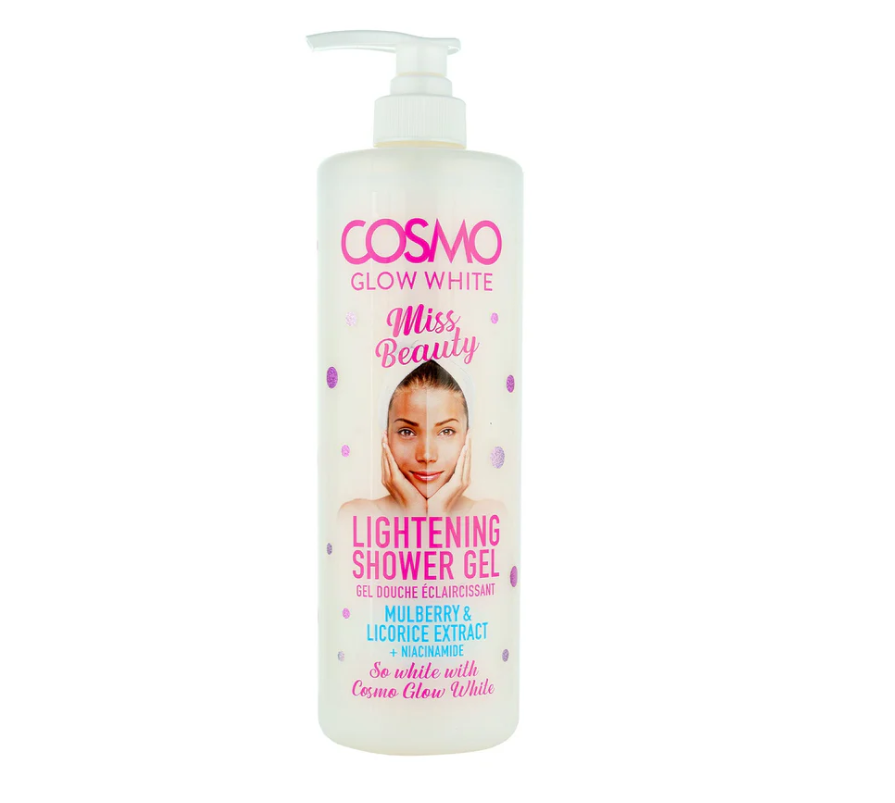 COSMO Glow White Whitening Shower Gel Miss Beauty - 1000ml | كوزمو سائل استحمام مفتح للبشرة - 1000 مل