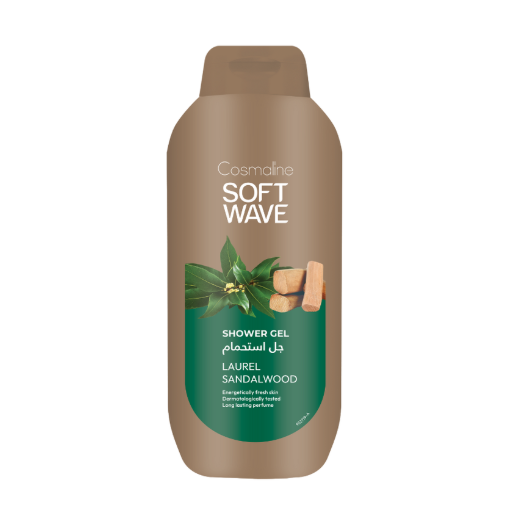 COSMALINE Shower Gel Laurel Sandal Wood - 650ml | كوزمالين جل استحمام بعطر الغار و خشب الصندل - 650 مل