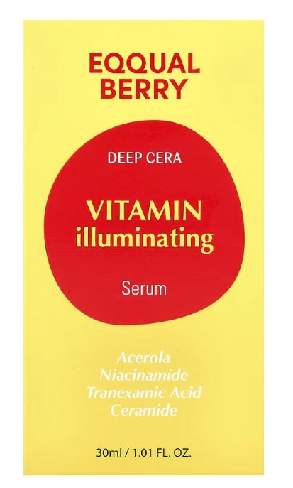 EQQUALBERRY Deep Cera Vitamin Illuminating Serum - 30ml | ايكوال بيري سيروم مضيئ للبشرة - 30 مل