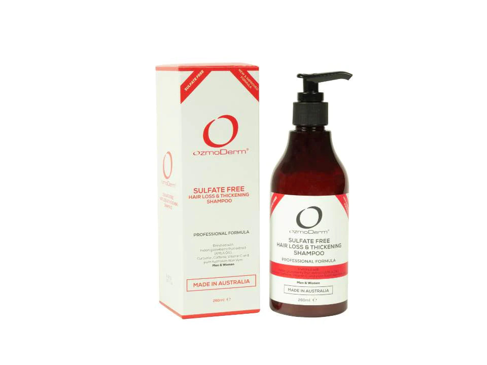 OzmoDerm Sulfate Free Hair Loss & Thickening Shampoo - 260ml | شامبو لتساقط الشعر و يعزز الكثافة - 260 مل
