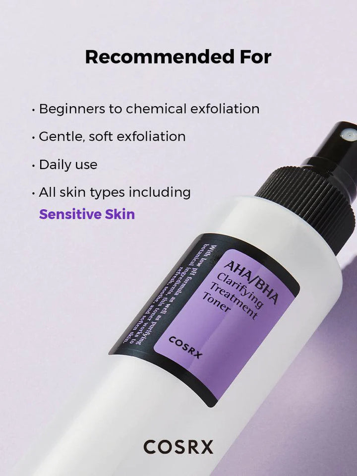 Cosrx Aha/Bha Clarifying Treatment Toner- 150ml | كوزركس تونر الاحماض معالج منقي - 150 مل