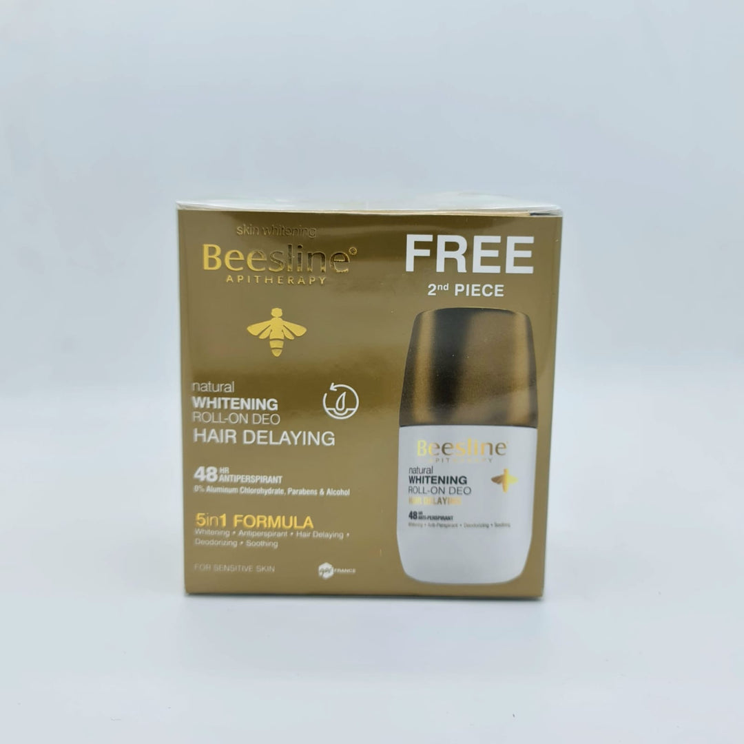 Beesline Whitening Roll-On Hair Delaying - 2x50ml | بيزلين رول اون مزيل تعرق - 50 مل