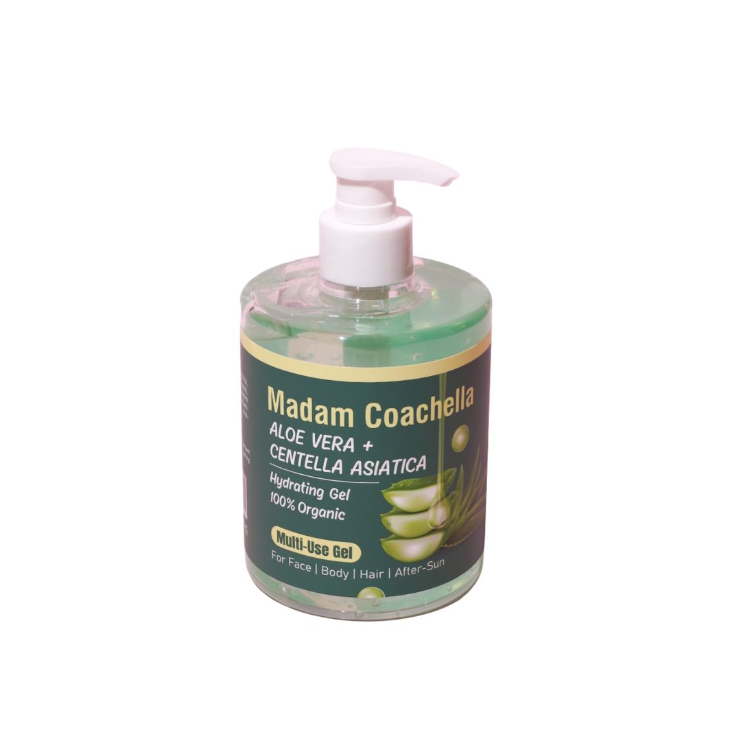 Madam Coachella Aloe Vera + Centella Asiatica Hydrating Gel - 500ml | مدام كوتشيلا جل مرطب بالألوفيرا والسنتيلا - 500 مل