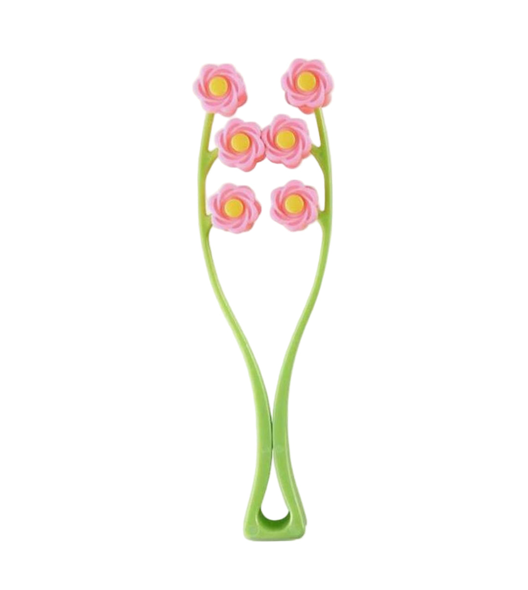 Manual facial massage device in the shape of a flower |جهاز تدليك وجه يدوي بشكل زهرة